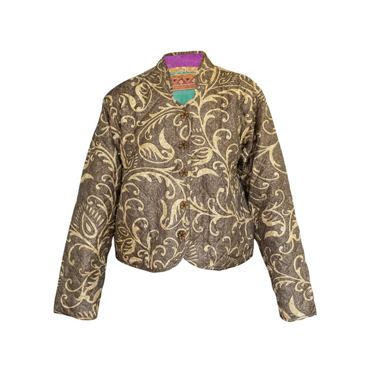 Versace Silk Quilt Jacket
