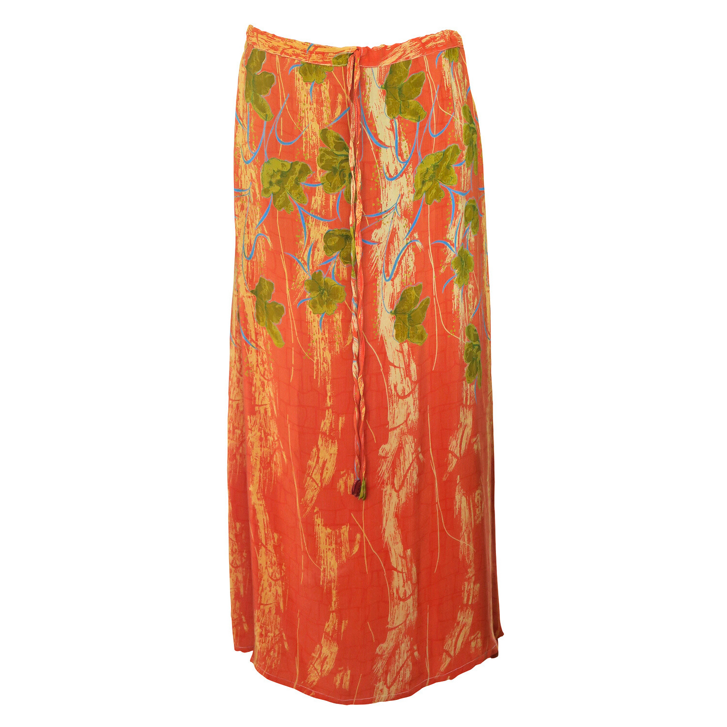 Drawstring Silk Skirt 04